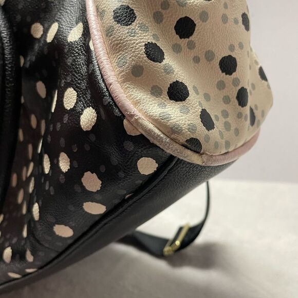 Betsey Johnson Diaper Bag Large Baby Tote Flap Over Polka Dot - Picture 13 of 15